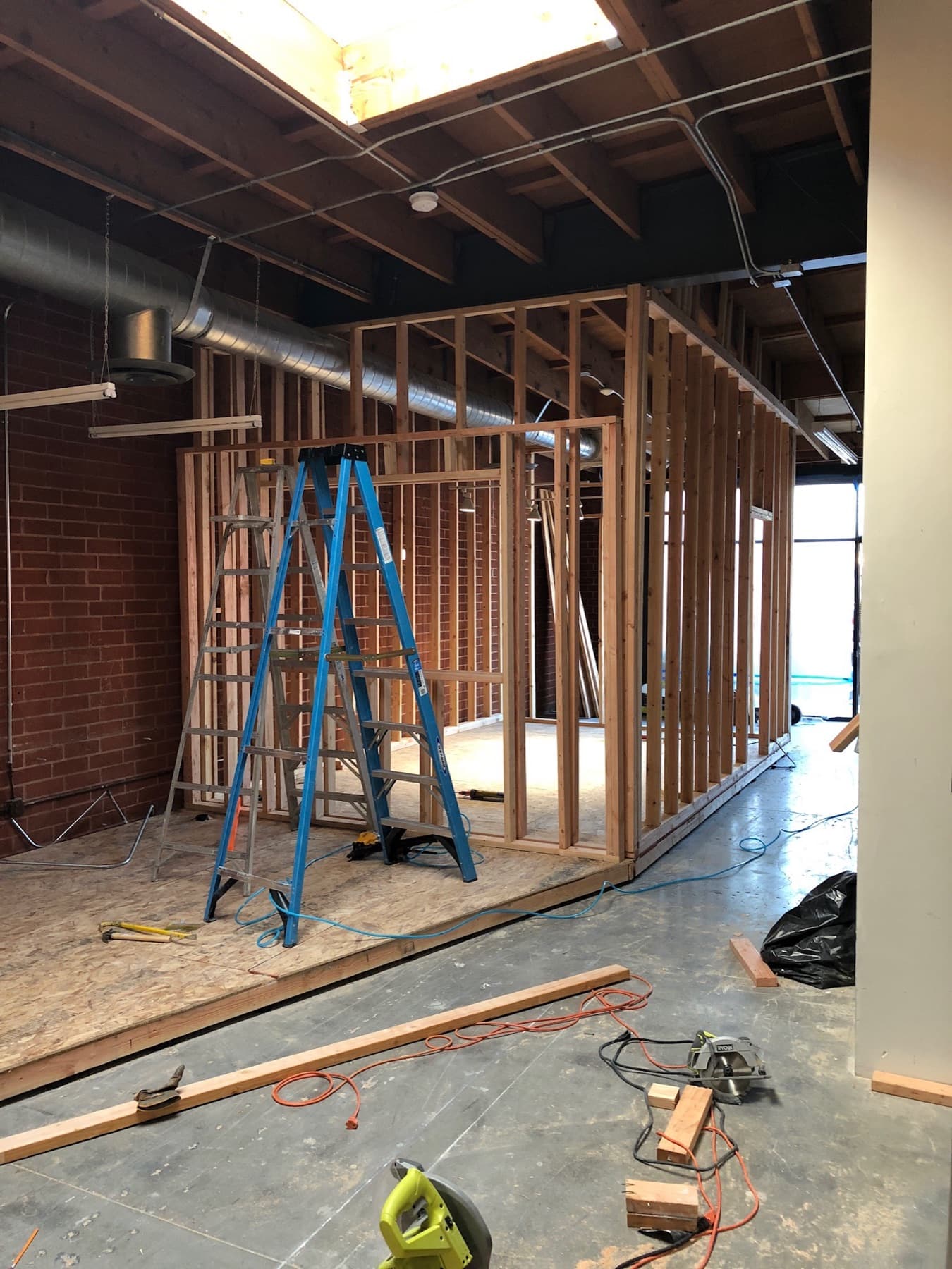 Recording studio build with acoustic treatment and monitor setup
